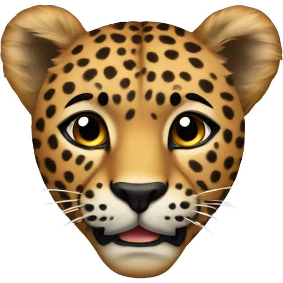 corazón con pelaje de leopardo emoji
