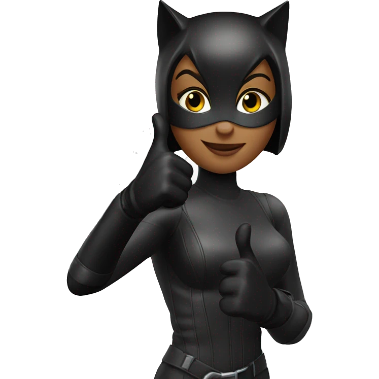 Catwoman gloves thumbs up emoji