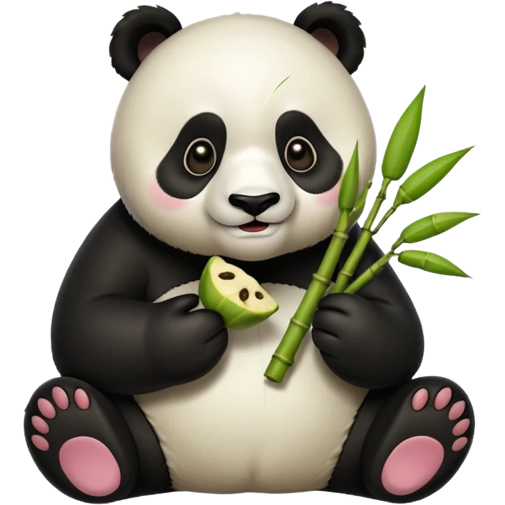 bamboo eating panda emoji