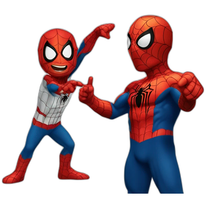 spiderman pointing at spiderman emoji