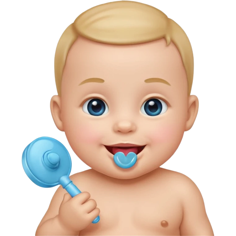 emoji baby with sucker emoji