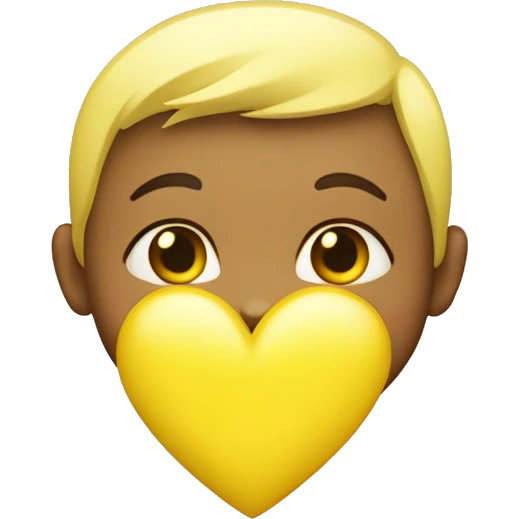 baby yellow heart  emoji