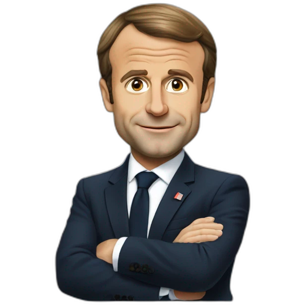Emmanuel Macron qui se bat emoji