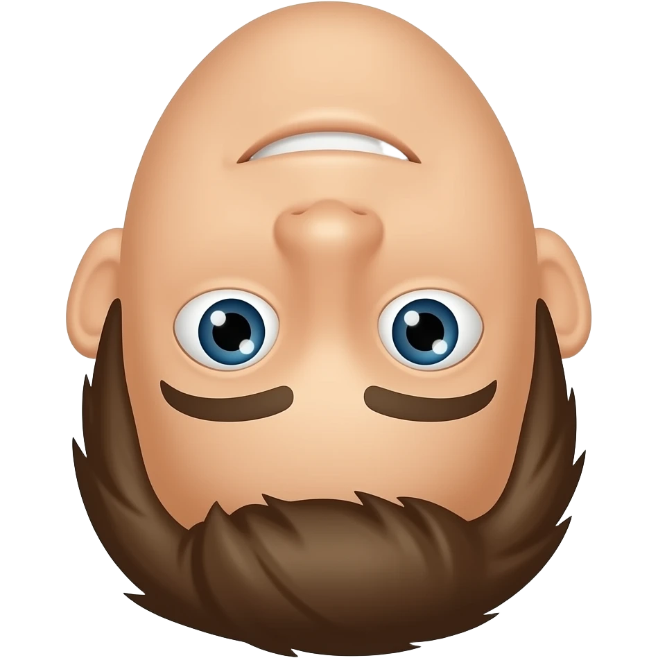 Upside down face emoji