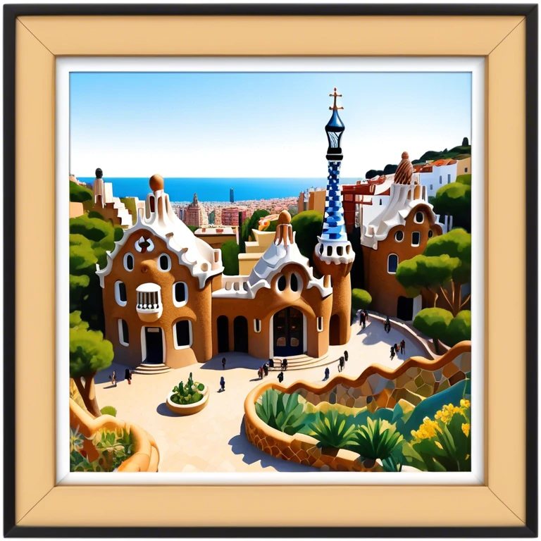 gaudi park guell emoji