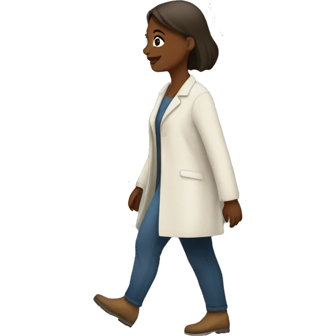 Woman walking to a pit  emoji