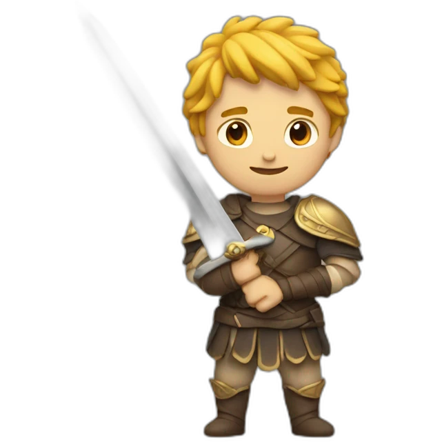 Human holding sword emoji