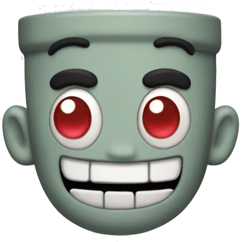 Cuphead video game character emoji