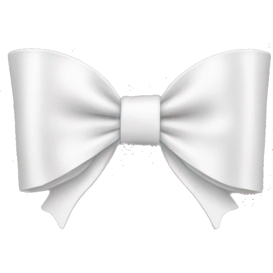 bow white emoji