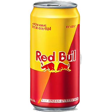 Yellow red bull can emoji