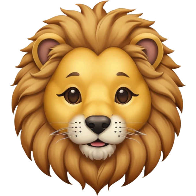 dog with lion mask emoji