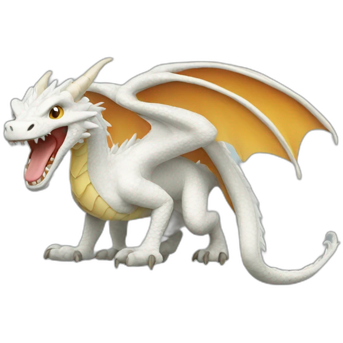 Dragon blanc emoji