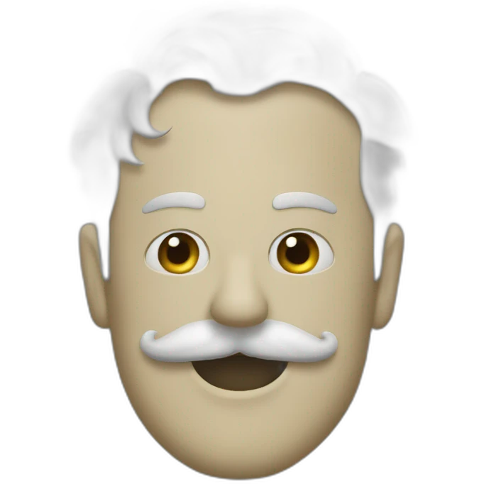 Fantôme a moustache emoji