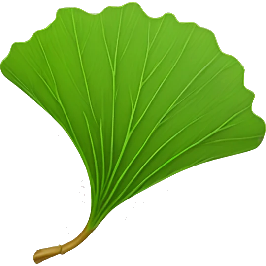 Ginkgo leaf emoji