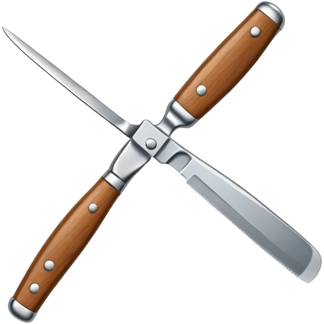 straight razor, barber shop. emoji