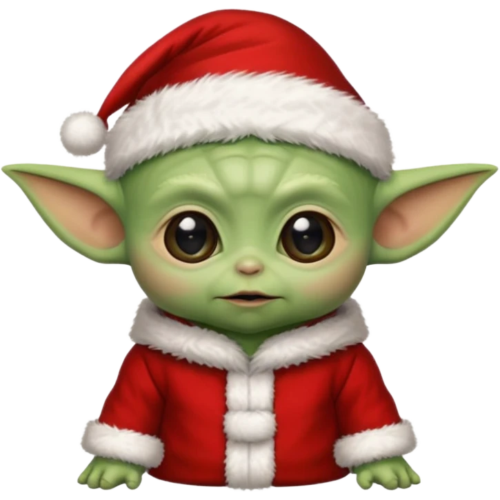 baby yoda santa emoji