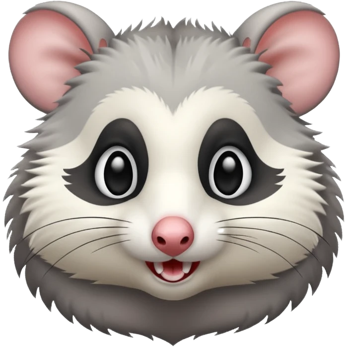 Opossum doing kissy face  emoji