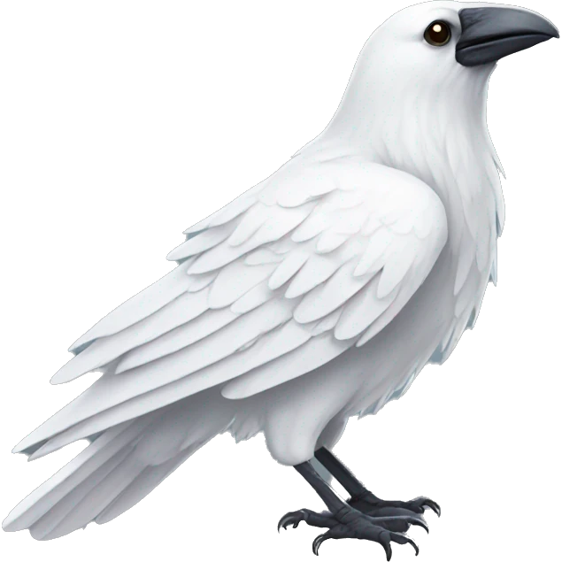 White raven emoji