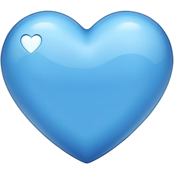 一顆藍色的愛心 emoji