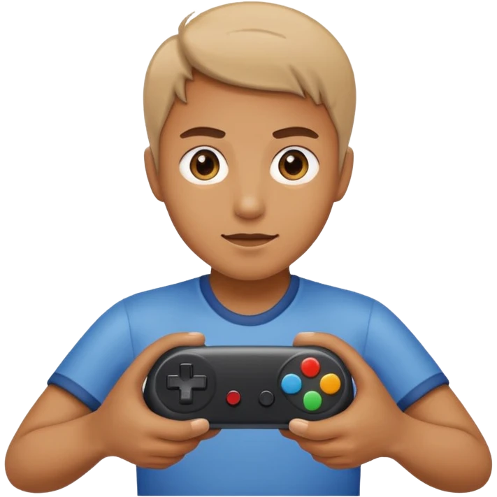 Une personne qui a un control dans la main avec un 0 emoji