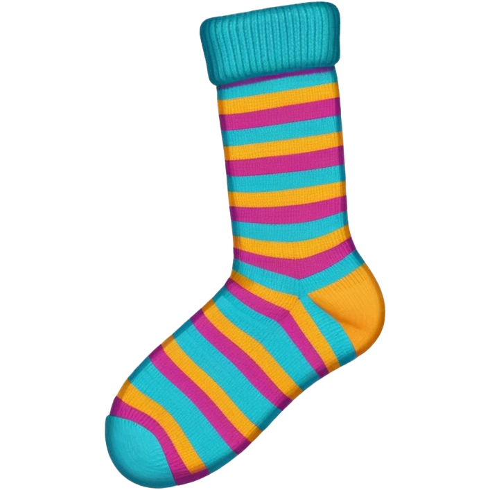 Striped sock emoji