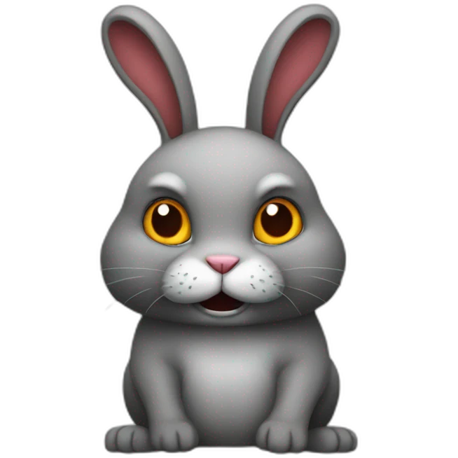 rabbit evil emoji