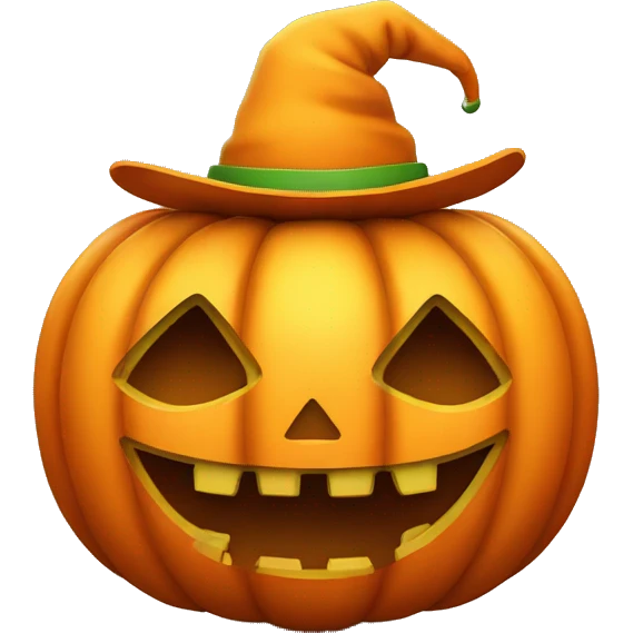Pumpkin With a Hat emoji