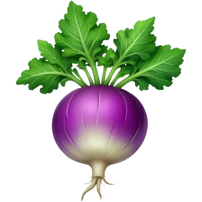 turnip with leaves emoji