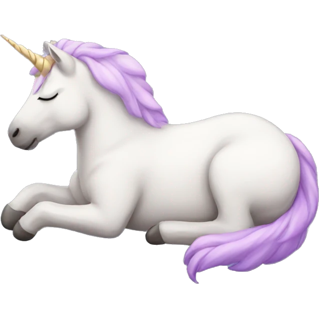 Sleeping unicorn  emoji