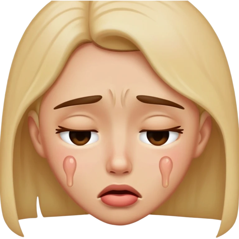 Kissing crying  emoji