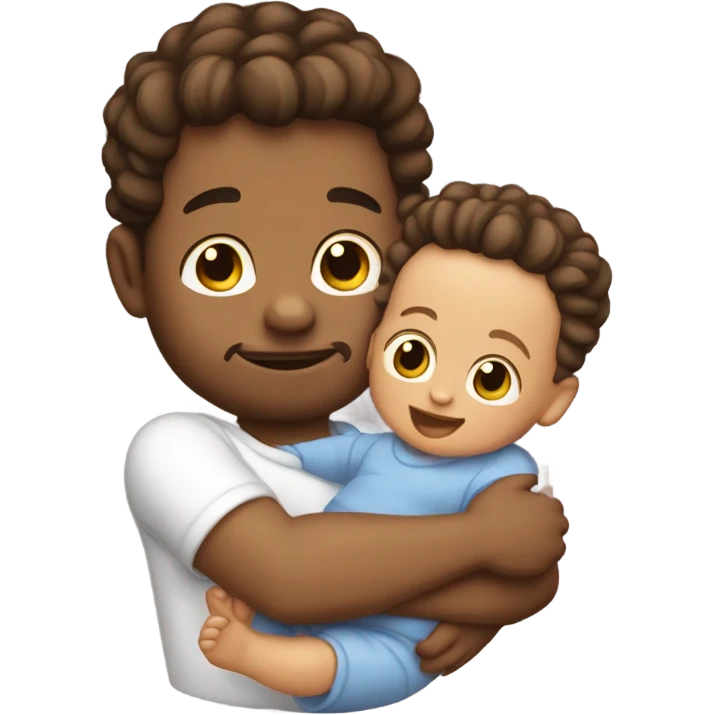 Guy holding baby oil w a baby emoji