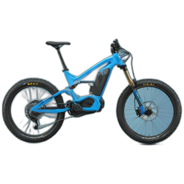 Enduro moutainbike blue emoji