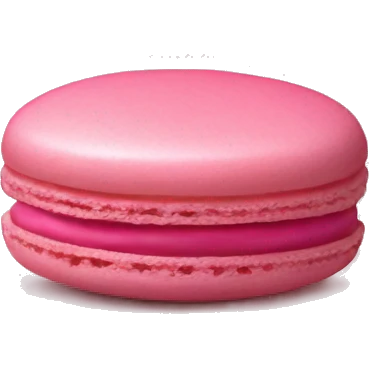 pink macaron cookie emoji