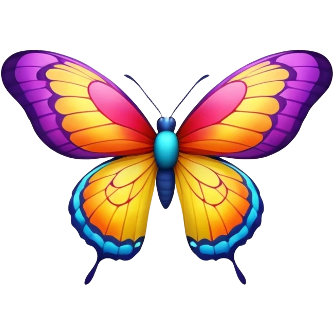 Butterfly singing  emoji