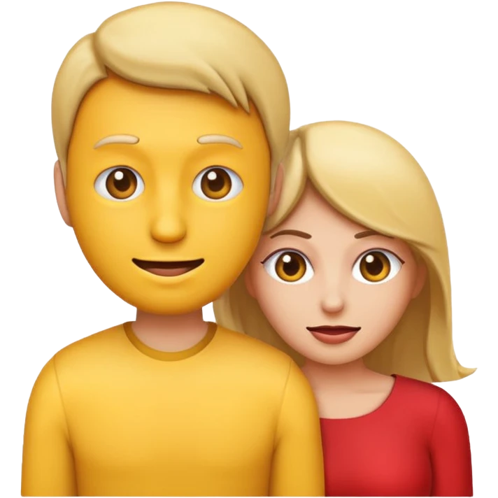 An emoji man behind an emoji women in a way that it seems that he's giving her backshots emoji
