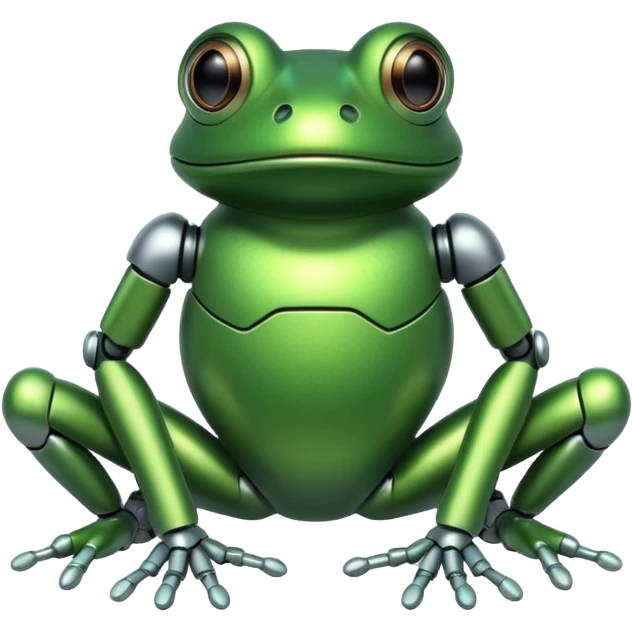 robotic frog emoji