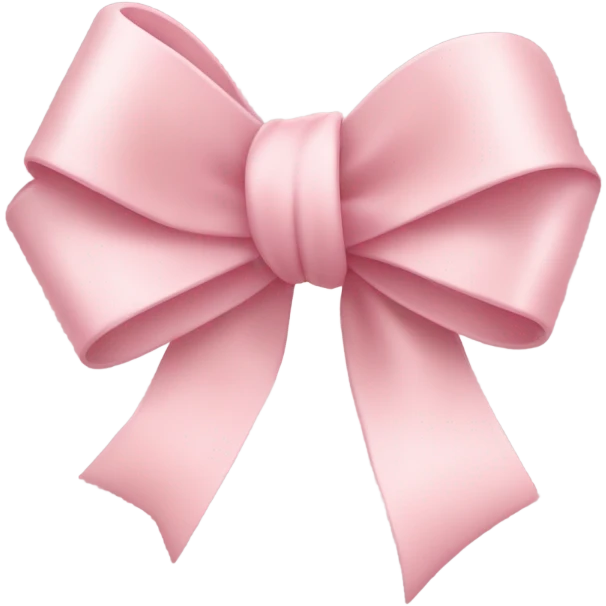 light pink ribbon bow emoji