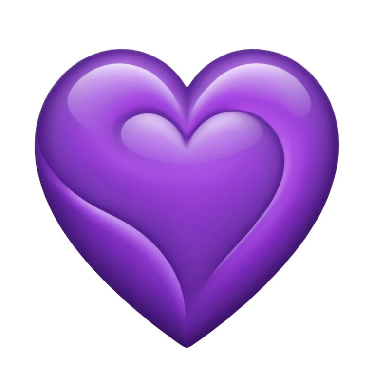 purple heart with a swirl pattern emoji