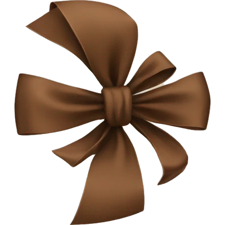 Plans brown bow emoji