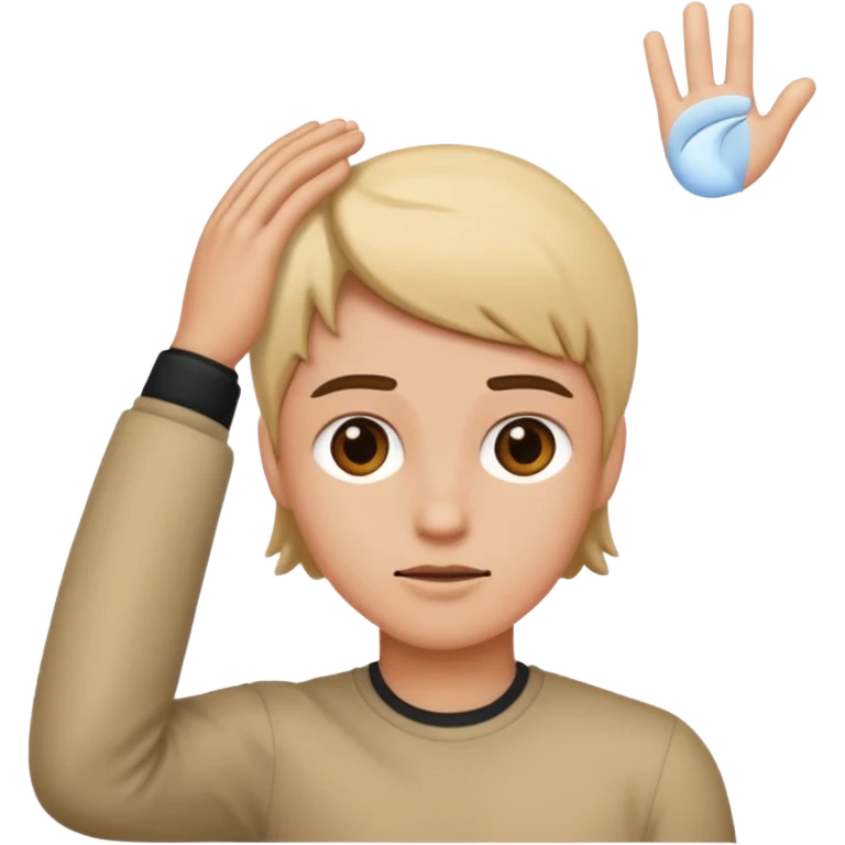 mono con la mano en la cabeza  emoji