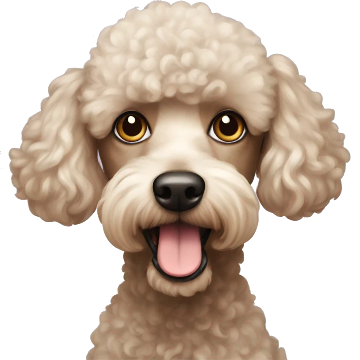 cross eyed poodle emoji