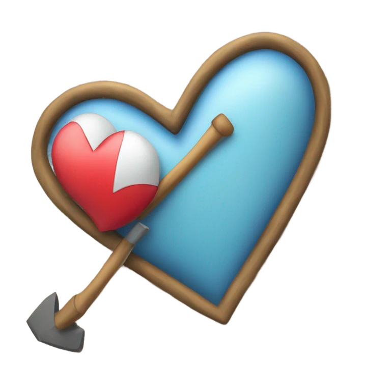 flecha con corazon emoji