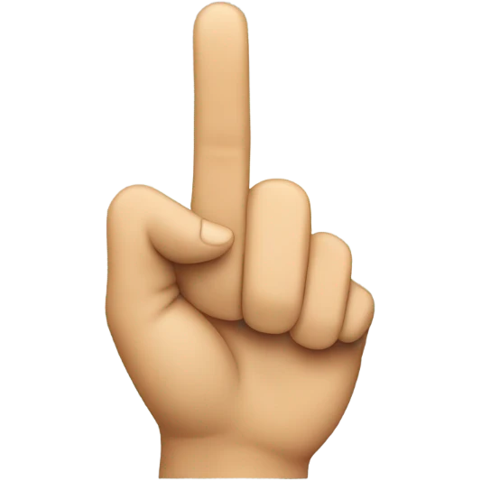 Emoji putting finger up  emoji