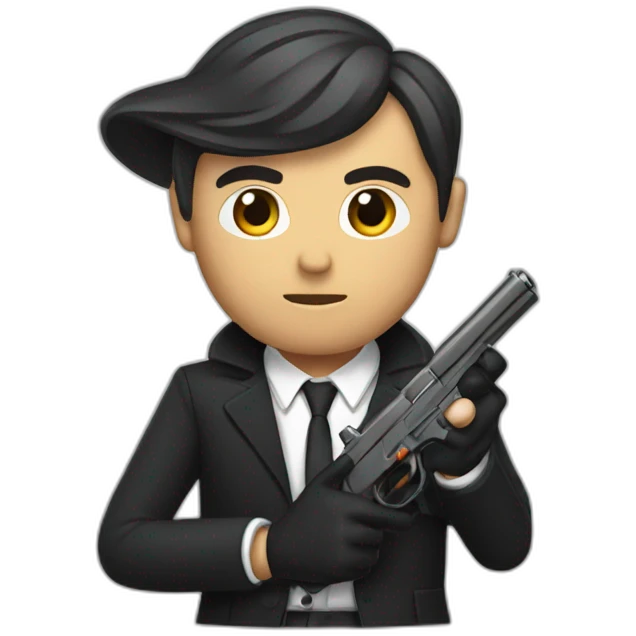 007 with a gun emoji