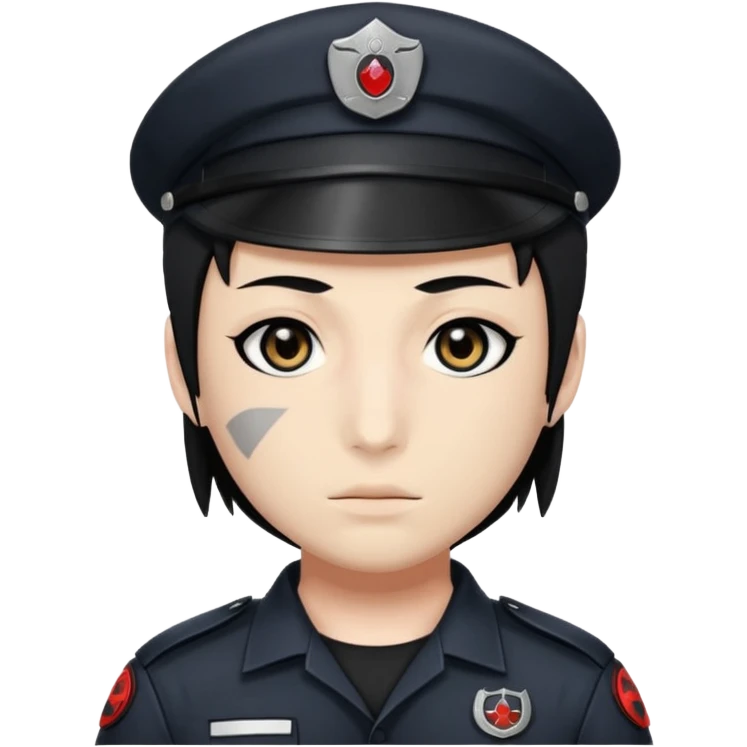 Itachi anbu black cop face mask emoji
