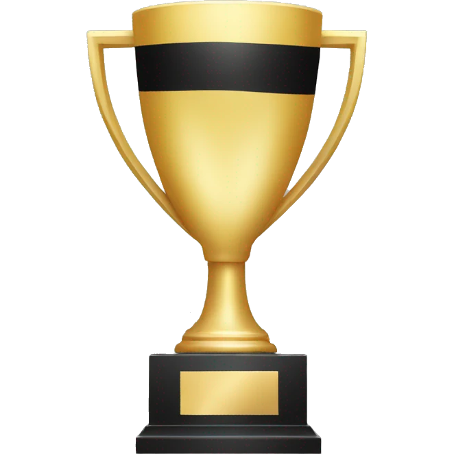 black and white trophy emoji emoji