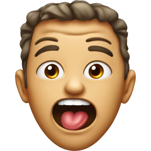 Freaky tounge sticking out  emoji