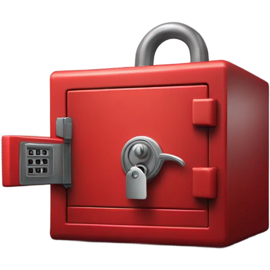 red safe emoji