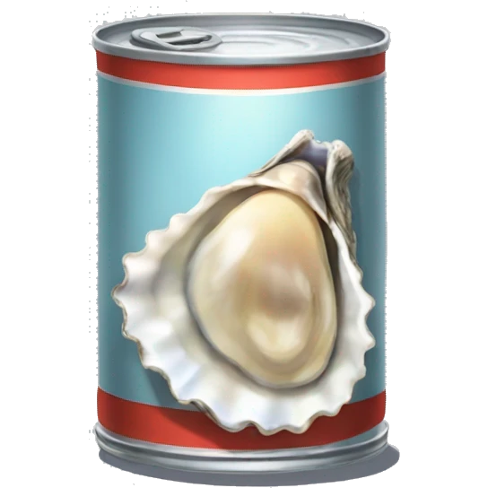 Canned oyster emoji