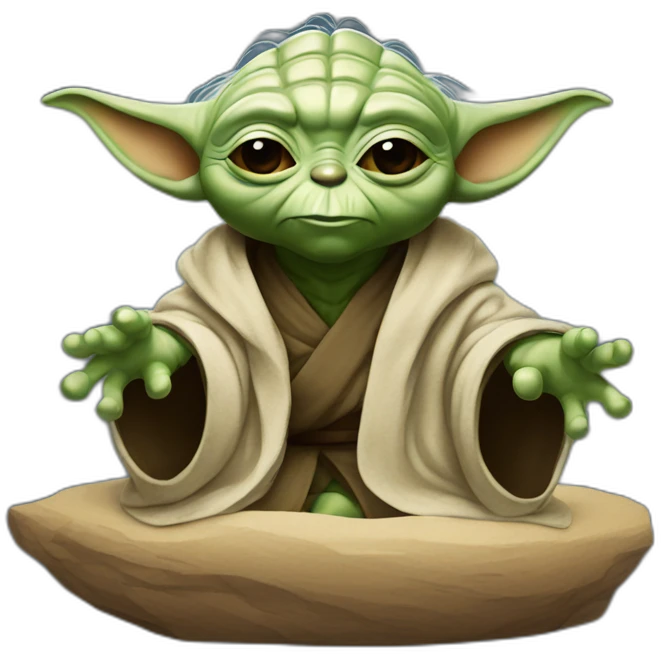 yoda chilling emoji
